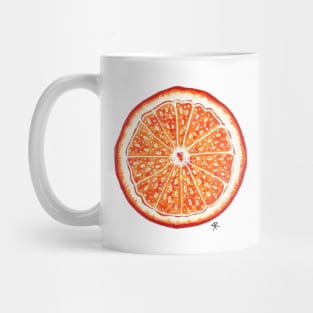 Watercolor Orange Slice by Skye Rain Art Mug